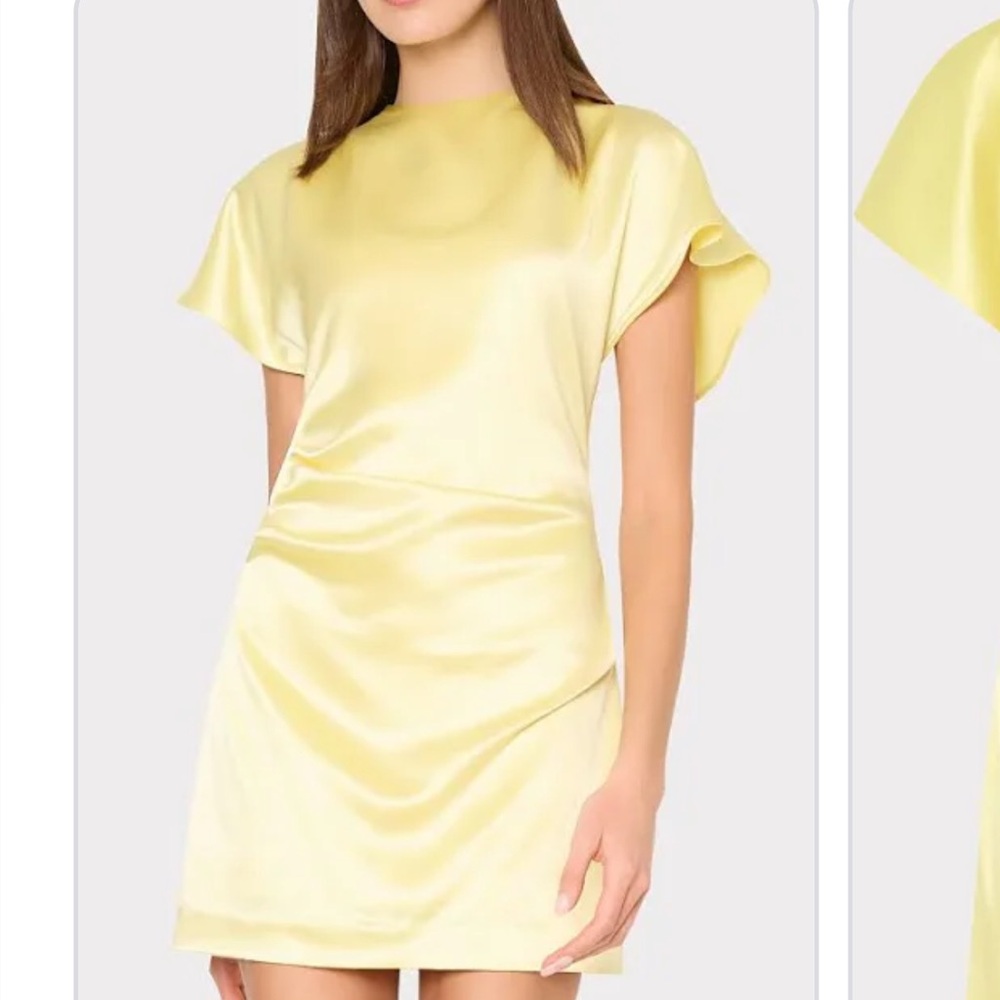Kora Hammered Satin Mini Dress View 2